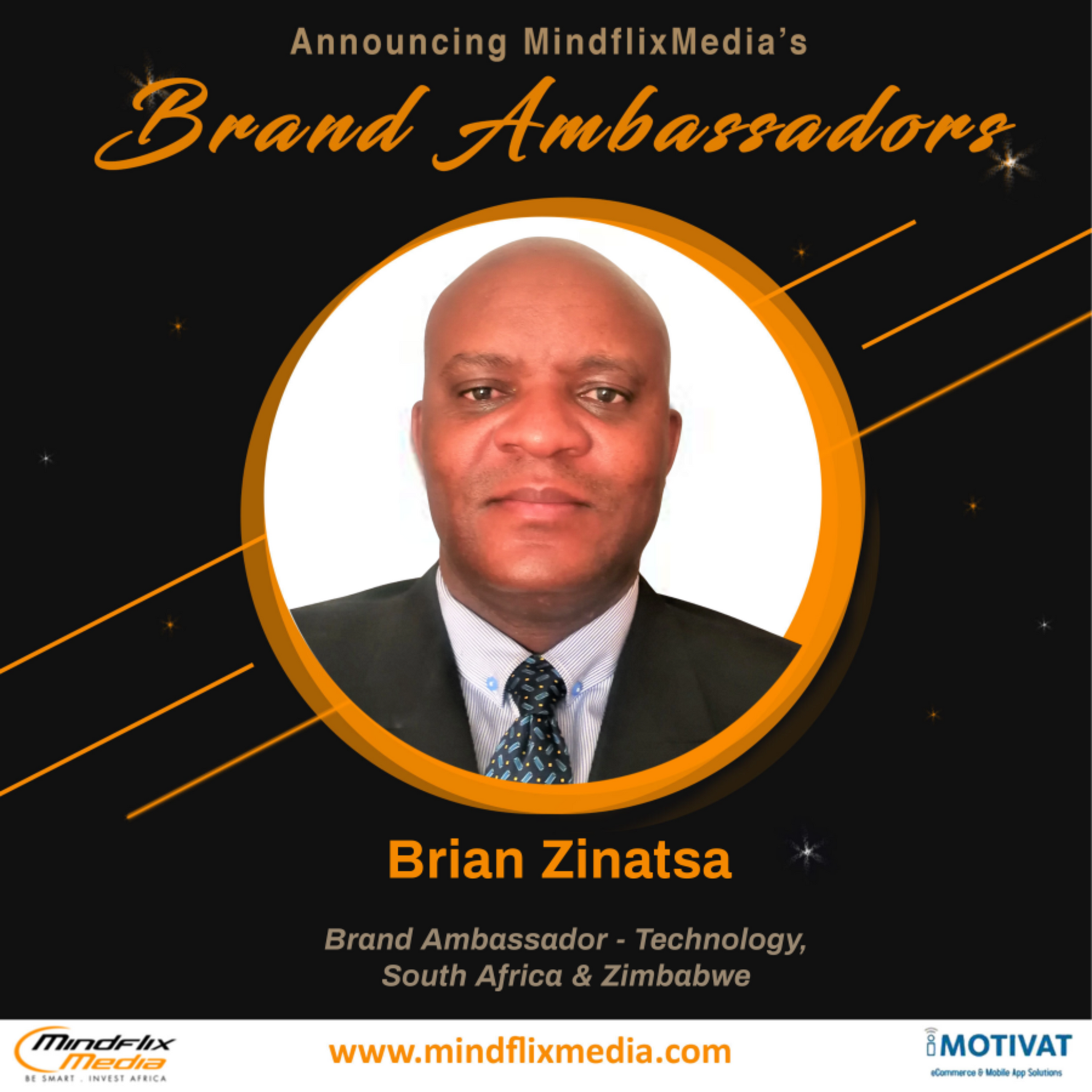 Brian Zinatsa - Brand Ambassador - Technology, South Africa and Zimbabwe
