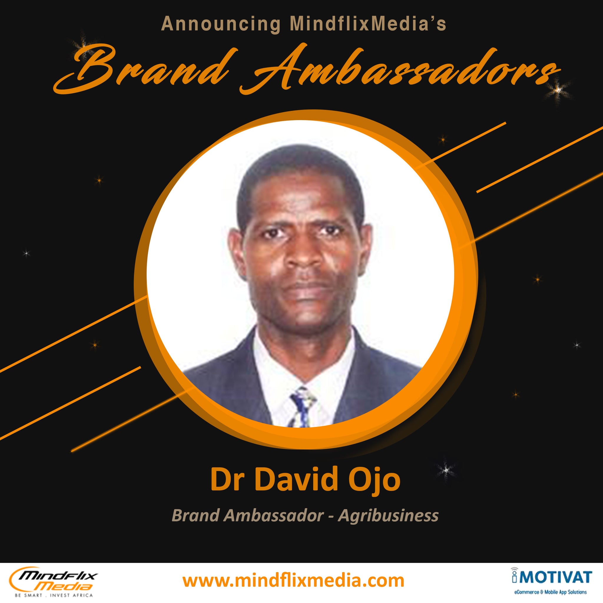 Dr David Ojo - Brand Ambassador - Agribusiness