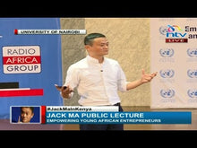 Load and play video in Gallery viewer, Jack Ma&#39;s full public lecture at the University of Nairobi.
