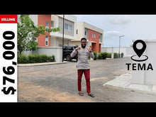Load and play video in Gallery viewer, What $76,000 Gets you in Tema, GHANA, in a GATED COMMUNITY | Doksimon House Tour

