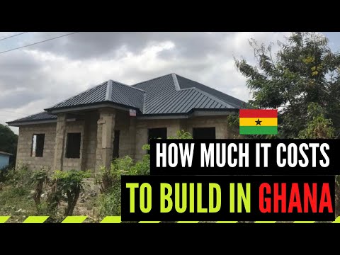 Cost of Building a FIVE (5) Bedroom House in Ghana || From Foundation to Roofing - Single Story.