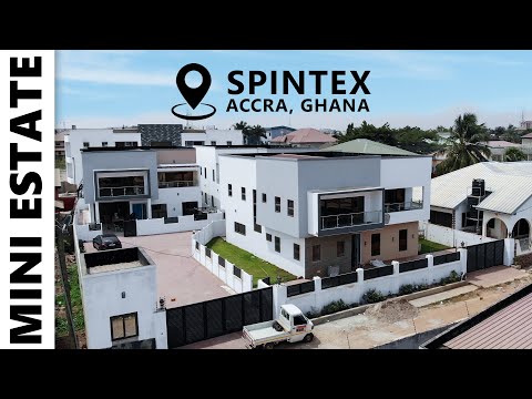 Inside a Mini Estate in Spintex, Accra, Ghana with 3 Houses